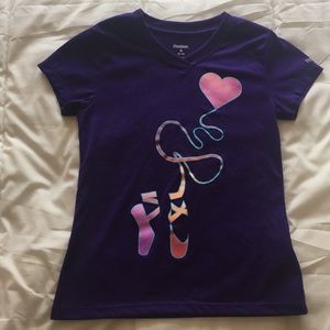 Girls Reebok ballet shirt